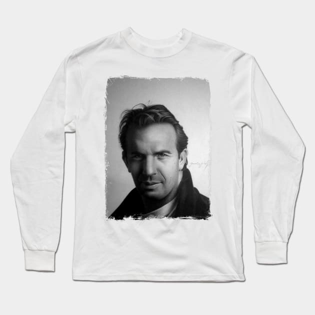 KEVIN COSTNER Long Sleeve T-Shirt by MiroDesign